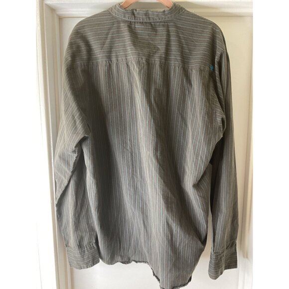 LOST Enterprises Mens Long Sleeve Striped Button Down Shirt Surf Size XL - Picture 2 of 10